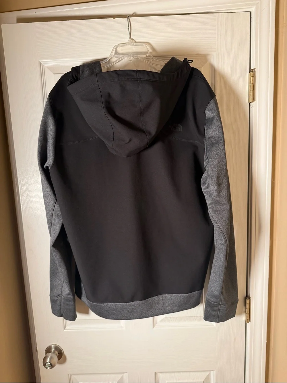 The North Face Men's Black and Gray Hooded Kilowatt Varsity Jacket XL